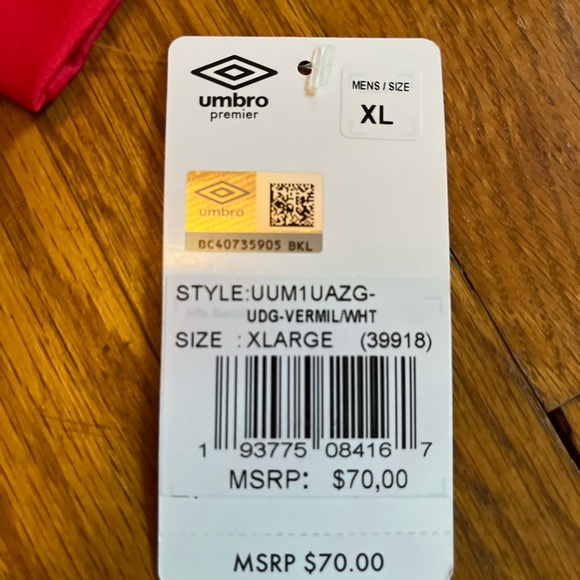 UMBRO Soccer Men's Jersey / Brand New / With Tags / Excellent Condition / 🚭 - Picture 8 of 8